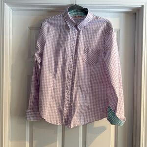 Purple gingham dress shirt